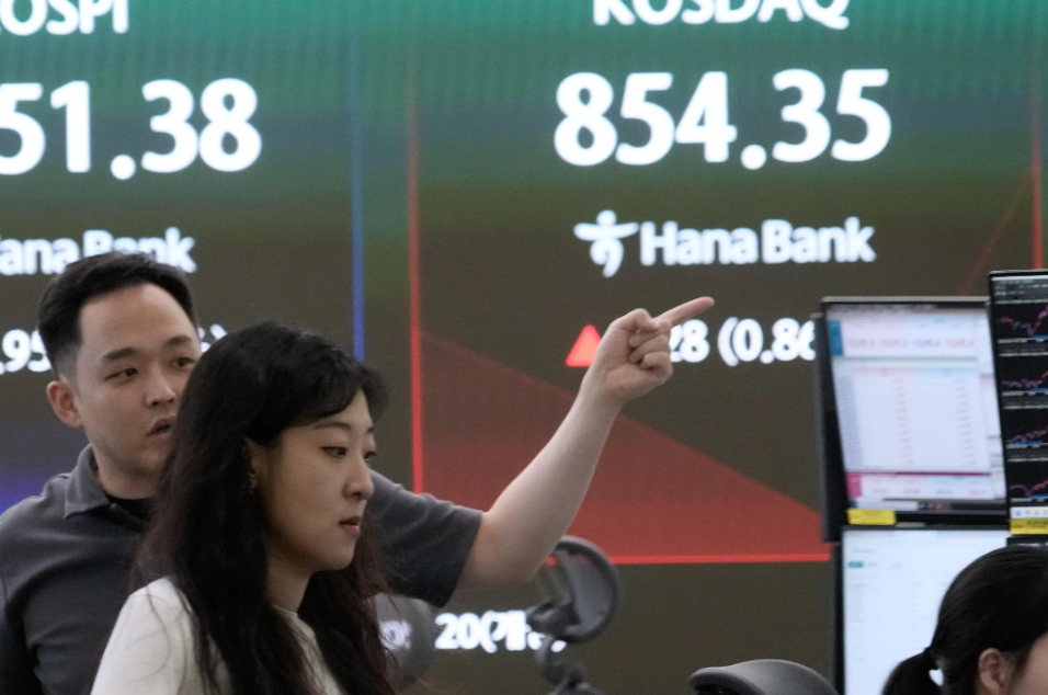 韩国Kospi指数跌超6% 半导体股票追随隔夜美股下跌