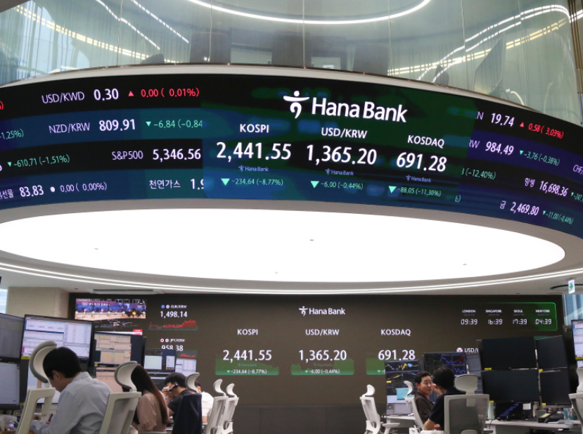 韩国超越英国 跻身全球第八大股市